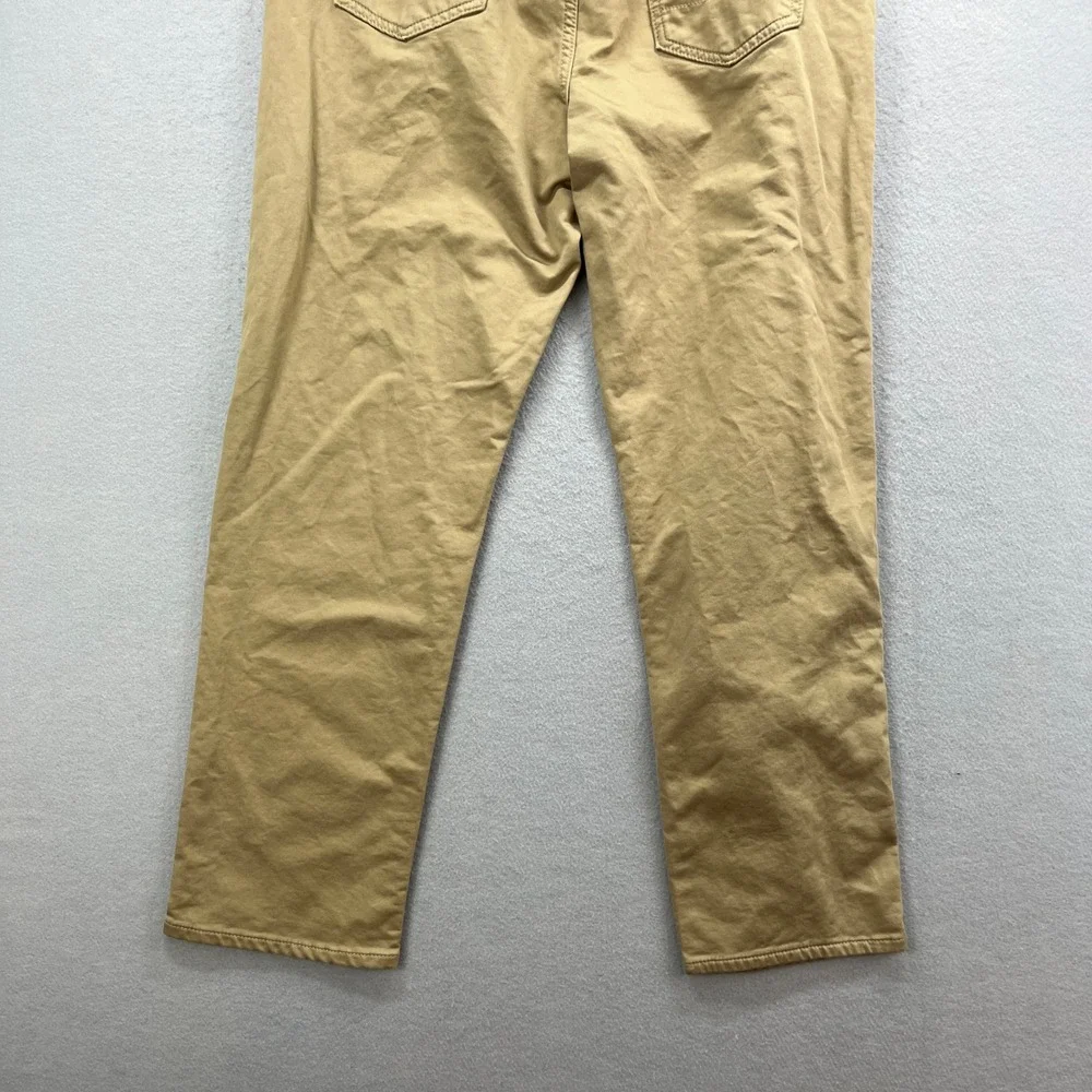Banana Republic Travel Jean Men 36x32* Khaki Athletic Fit Stretch Tapered Preppy